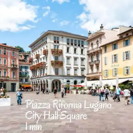 Soleil 5 With Terrace In Center -by Easylife Swiss Apartment Lugano